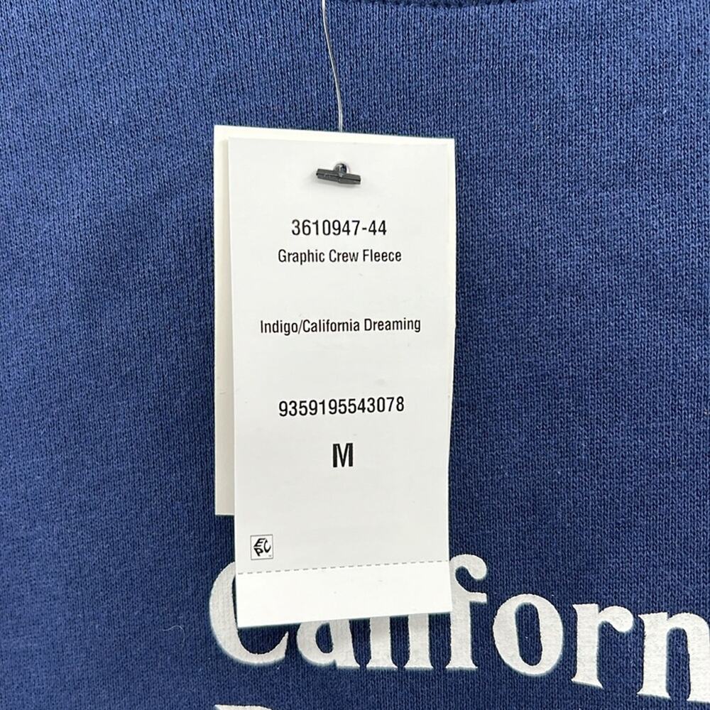 Cotton On Men's California Dreaming Crewneck Sweatshirt - Navy - Medium - NWT - Picture 3 of 6